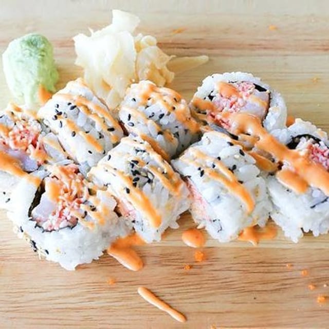 Spicy Shrimp & Crab Roll.