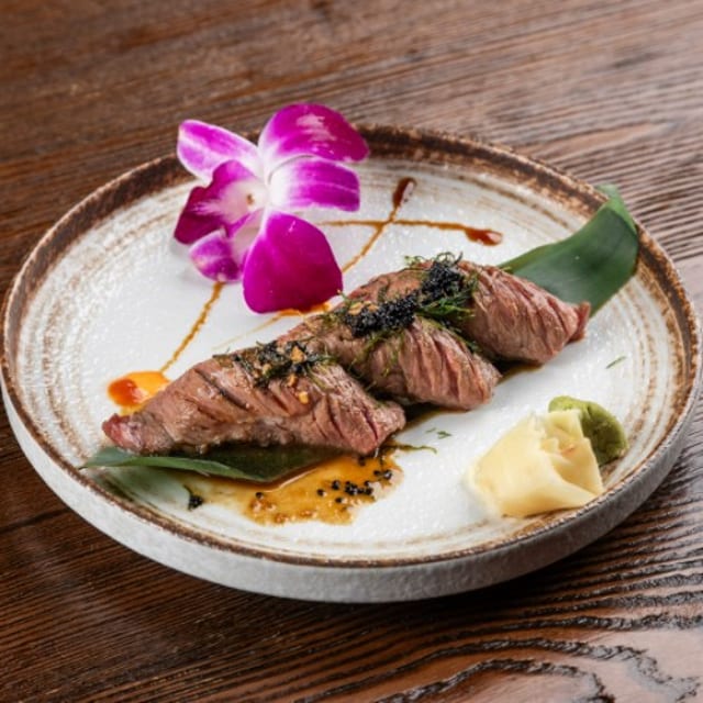 Wagyu (Kobe) Beef Sushi.
