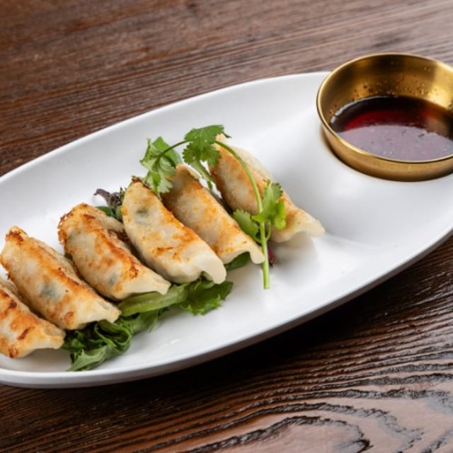 GYOZA (pan-fried dumplings).
