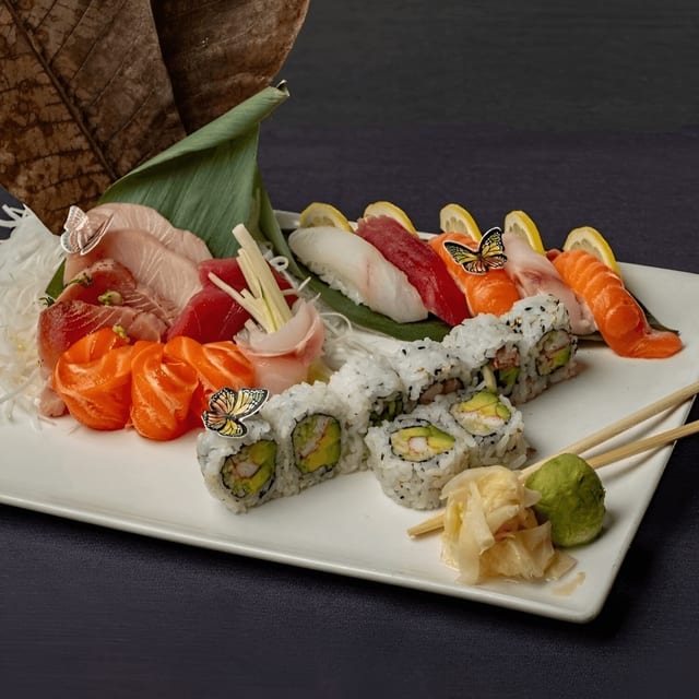 Sushi and Sashimi Combination.
